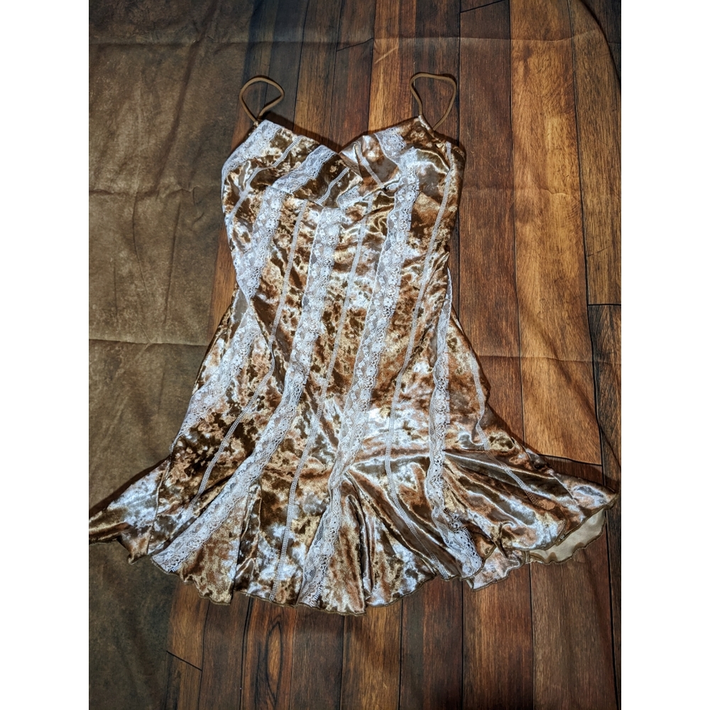 Fairy grunge velvet mini dress
